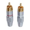 Conector RCA Macho Metálico | Juego