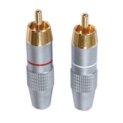 Conector RCA Macho Metálico | Juego