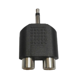 Adaptador 2 Jack RCA Plug 3.5 mono