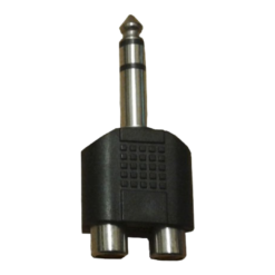 Adaptador 2 Jack RCA - Plug 6.5 Stereo