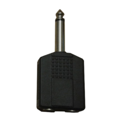 Adaptador 2 Jack 6.5 mono | Plug 6.5 mono