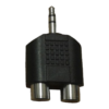 Adaptador 2 Jack RCA Plug 3.5 mono