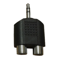 Adaptador 2 Jack RCA Plug 3.5 mono