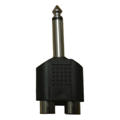Adaptador 2 Jack RCA Plug 6.5 mono