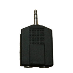 Adaptador 2 Jack Hembra 6.5 - Plug Macho 3.5 ST