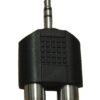 Adaptador 2 Jack RCA Plug 3.5 mono