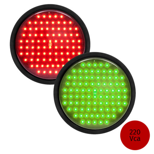 Lámpara De Semáforo Bicolor 200 Leds 200 mm - Imagen 2